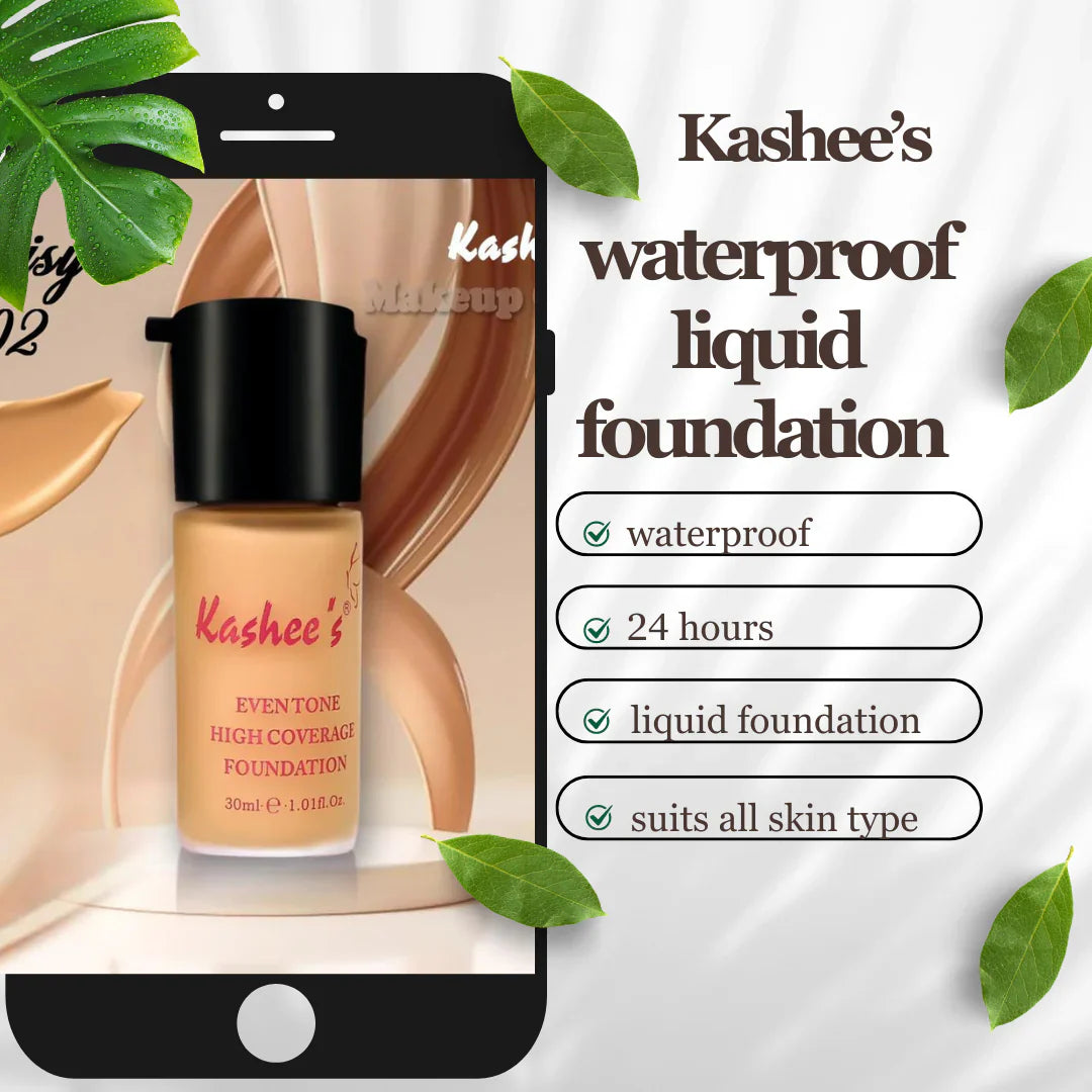 Kashee's Waterproof Foundation 48 hours High Coverage